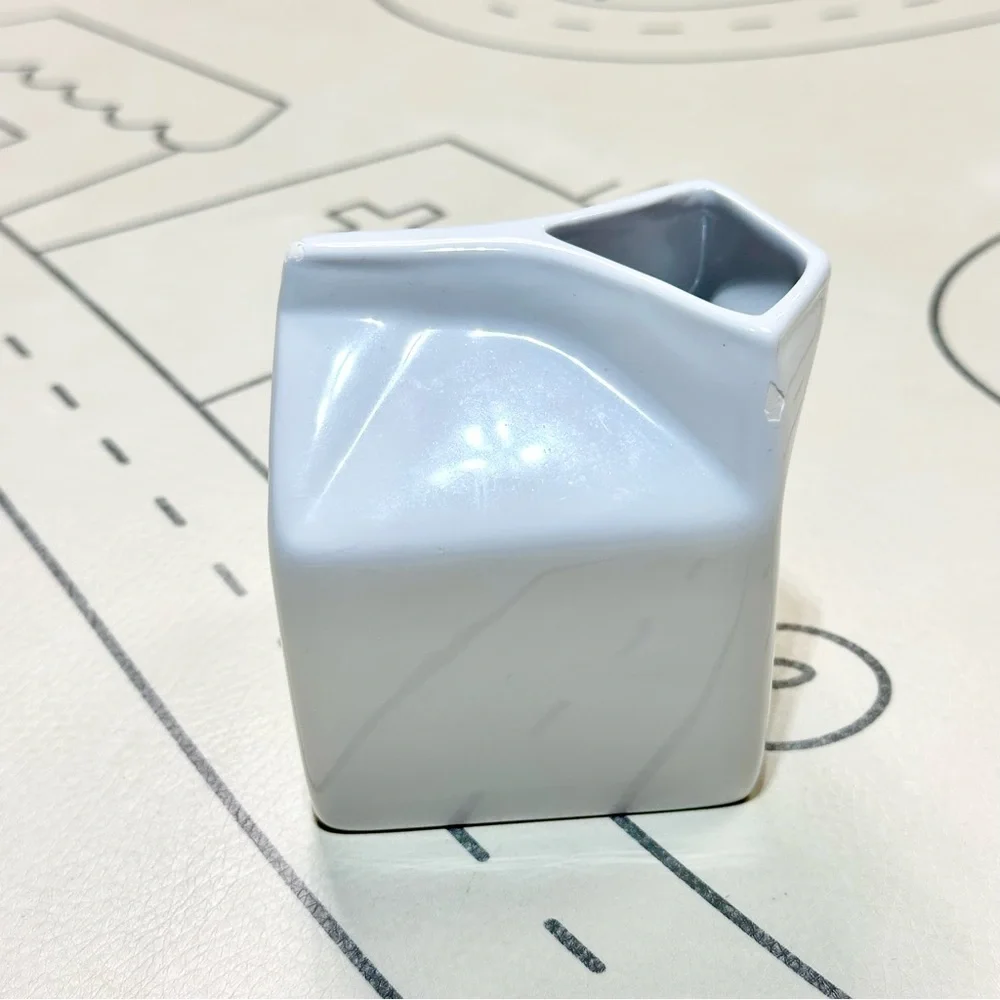 Crate & Barrel Ceramic Cream Container